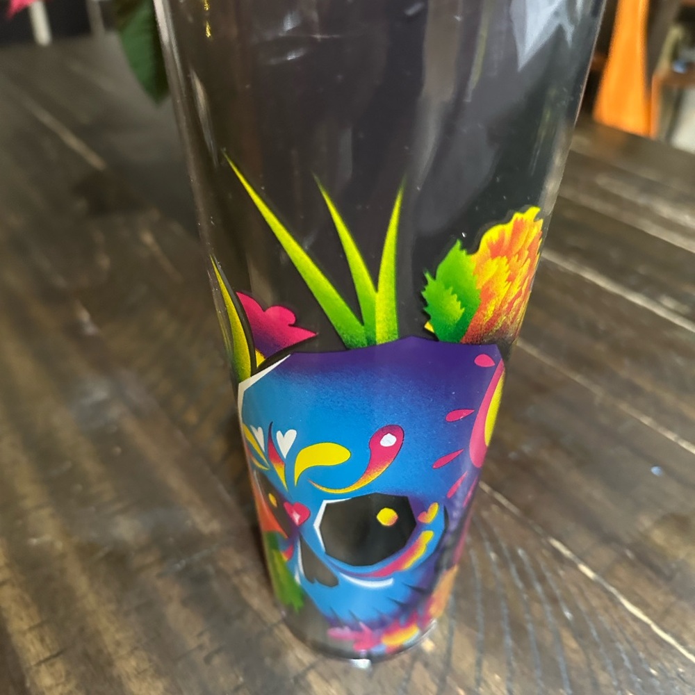 Starbucks Colorful Skull Tumbler DAY OF THE DEAD